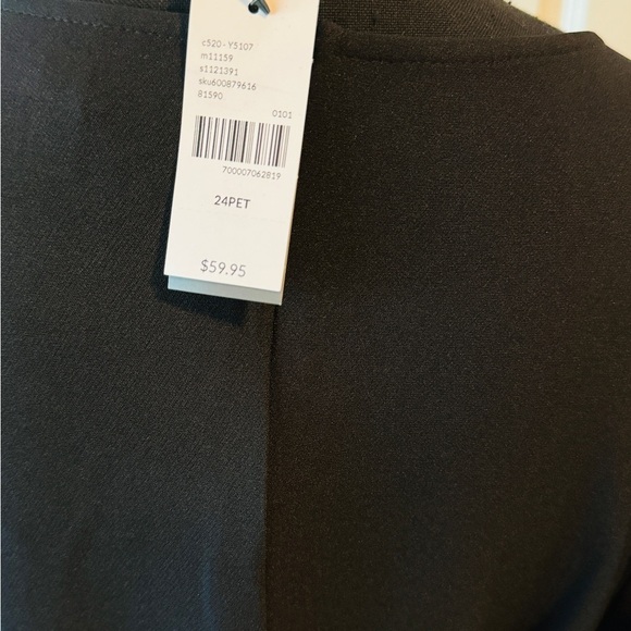 Lane Bryant Womens Plus Size 24 (2x) Black Tie Belted Scoop Top NEW Neve… - Picture 3 of 4